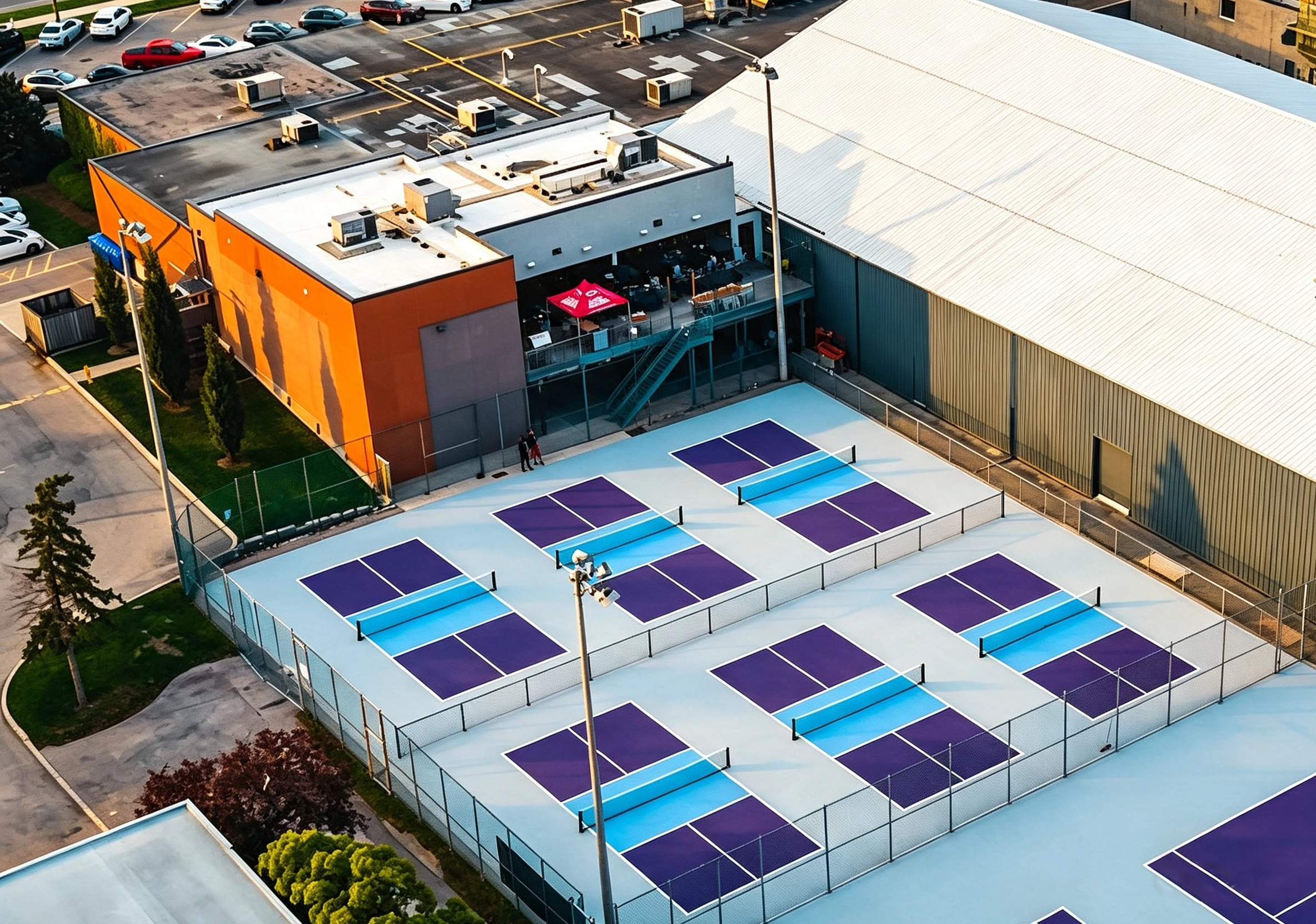 Thi công sân pickleball 8 lớp 10% cao su TOPSPORTS 
